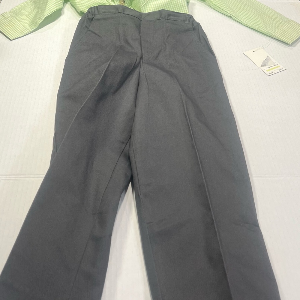 Kids Green and Gray Matching Set